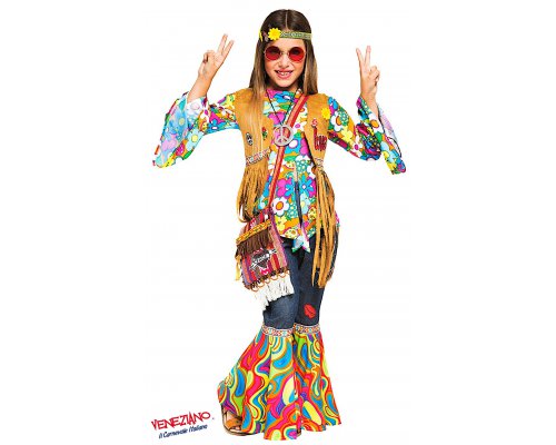 Costume carnevale - HIPPY RAGAZZA